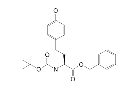 4-(4'-Hydroxyphenyl)-2S-[(T-butoxycarbonyl)amino]-butanoic acid - benzyl ester