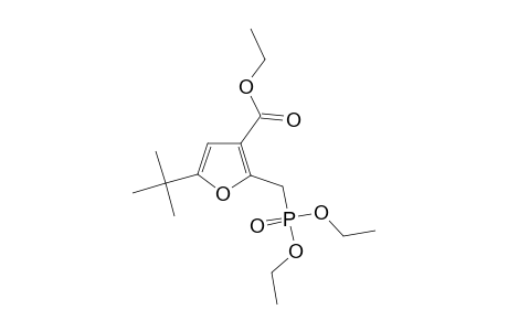 5-tert-Butyl-2-(diethoxyphosphorylmethyl)-3-furancarboxylic acid ethyl ester