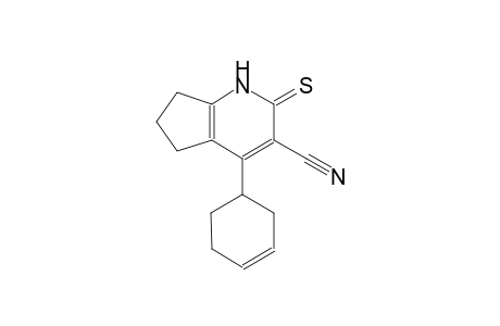 4-(3-cyclohexen-1-yl)-2-thioxo-2,5,6,7-tetrahydro-1H-cyclopenta[b]pyridine-3-carbonitrile