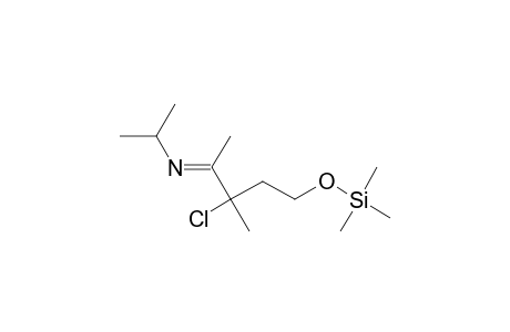 N-[3-Chloro-3-methyl-5-((trimethylsilyl)oxy)-2-pentylidene]isopropylamine