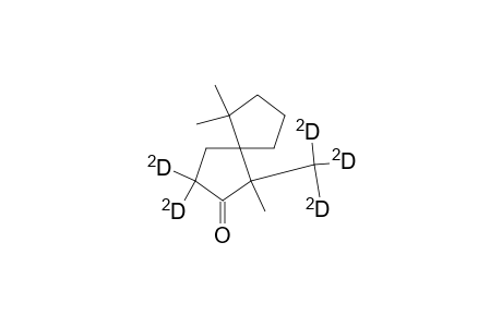 Spiro[4.4]nonan-2-one-3,3-D2, 1,6,6-trimethyl-1-(methyl-D3)-