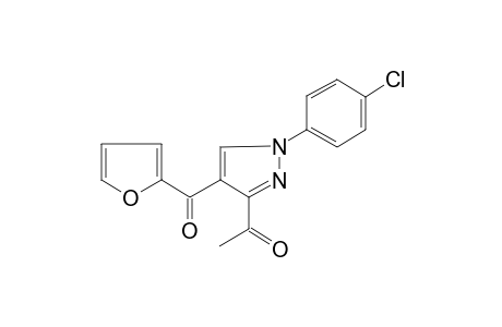 Ethanone, 1-[1-(4-chlorophenyl)-4-(2-furoyl)-pyrazol-3-yl]-