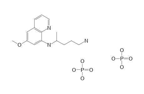 8-[(4-amino-1-methylbutyl)amino]-6-methoxyquinoline, diphosphate