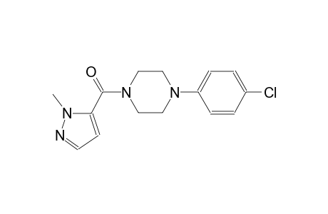 1-(4-chlorophenyl)-4-[(1-methyl-1H-pyrazol-5-yl)carbonyl]piperazine