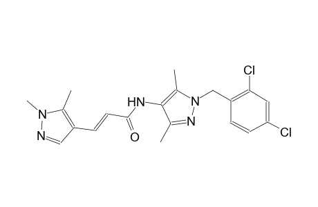 (2E)-N-[1-(2,4-dichlorobenzyl)-3,5-dimethyl-1H-pyrazol-4-yl]-3-(1,5-dimethyl-1H-pyrazol-4-yl)-2-propenamide