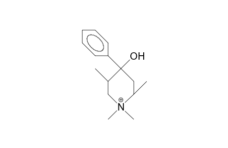 R-4-Hydroxy-1,1,C-2,C-5-tetramethyl-4-phenyl-piperidine cation