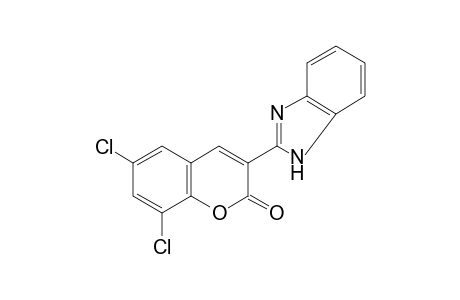 3-(2-benzimidazolyl)-6,8-dichlorocoumarin