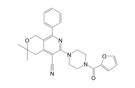 1-phenyl-3-[4-(2-furylcarbonyl)piperazino]-4-cyano-6,6-dimethyl-5,6-dihydro-8H-pyrano[3,4-c]pyridine