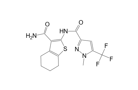 N-[3-(aminocarbonyl)-4,5,6,7-tetrahydro-1-benzothien-2-yl]-1-methyl-5-(trifluoromethyl)-1H-pyrazole-3-carboxamide