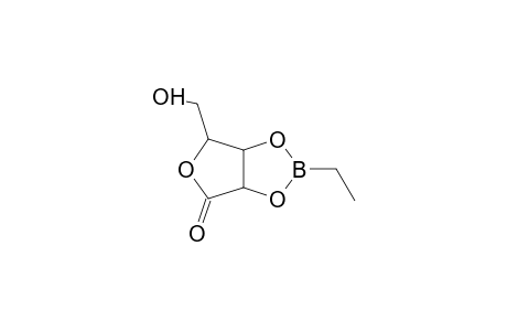 D-RIBONIC ACID, gamma-LACTONE, CYCLIC 2,3-(ETHYLBORONATE)