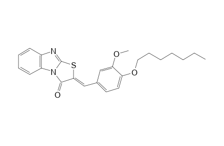 thiazolo[3,2-a]benzimidazol-3(2H)-one, 2-[[4-(heptyloxy)-3-methoxyphenyl]methylene]-, (2Z)-