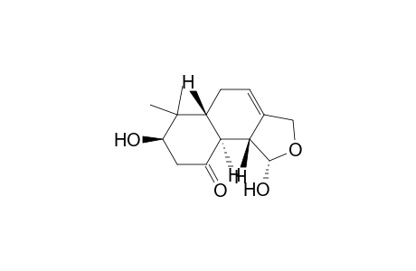 Naphtho[1,2-c]furan-9(1H)-one, 3,5,5a,6,7,8,9a,9b-octahydro-1,7-dihydroxy-6,6-dimethyl-, [1S-(1.alpha.,5a.beta.,7.beta.,9a.alpha.,9b.beta.)]-