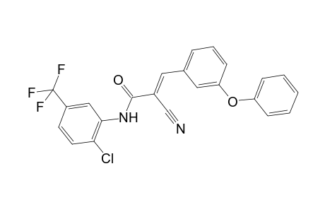 (2E)-N-[2-chloro-5-(trifluoromethyl)phenyl]-2-cyano-3-(3-phenoxyphenyl)-2-propenamide