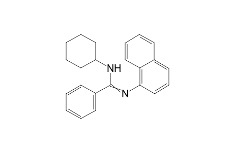 N-Cyclohexyl-N'-(naphthalen-1-yl)benzimidamide