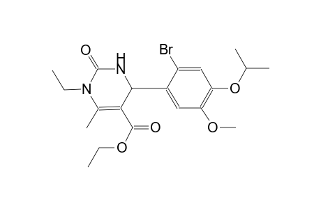 ethyl 4-(2-bromo-4-isopropoxy-5-methoxyphenyl)-1-ethyl-6-methyl-2-oxo-1,2,3,4-tetrahydro-5-pyrimidinecarboxylate