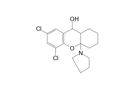 5,7-Dichloro-1,2,3,4,4A,9A-hexahydro-4A-(1-pyrrolidinyl)xanthen-9-ol