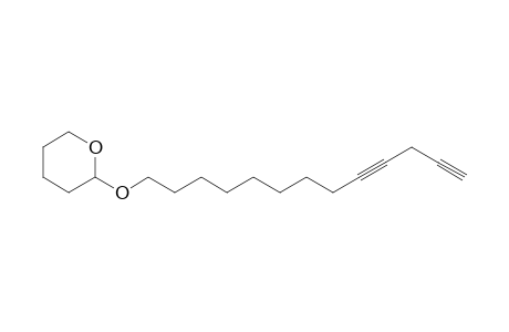 2-Trideca-9,12-diynoxyoxane