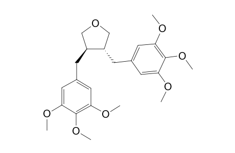 TRANS-3,4-BIS-(3,4,5-TRIMETHOXYBENZYL)-TETRAHYDROFURAN