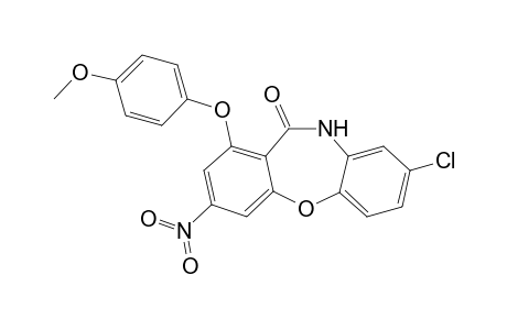 3-Chloranyl-7-(4-methoxyphenoxy)-9-nitro-5H-benzo[b][1,4]benzoxazepin-6-one