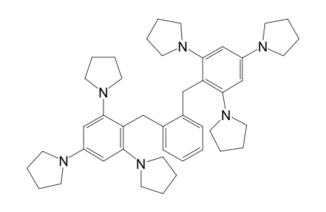 1,1',1'',1''',1''''-[2,2'-(o-phenylenedimethylene)di-s-phenenyl]hexapyrrolidine