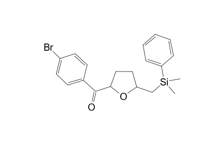 (+/-)-(2-((Dimethyl(phenyl)silyl)methyl)tetrahydrofuran-5-yl)(4-bromophenyl)methanone