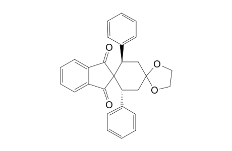 trans-3',5'-Diphenyldispiro[1,3-dioxolane-2,1'-cyclohexane-4',2"-{2H]indene ]-1",3"-dione