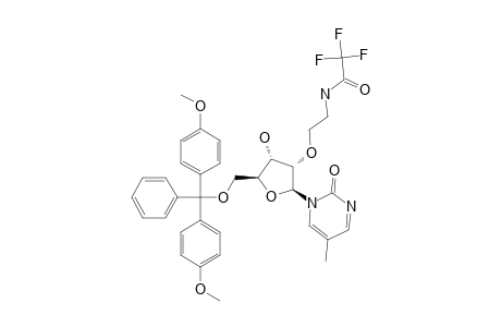 1-[5'-O-(4,4'-DIMETHOXYTRITYL)-2'-O-(2-TRIFLUOROACETAMIDO)-ETHYL-BETA-D-RIBOFURANOSYL]-5-METHYL-2-PYRIMIDINONE