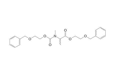 dl-Alanine, N-methyl-N-(2-benzyloxyethoxycarbonyl)-, 2-benzyloxyethyl ester