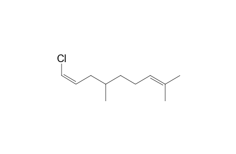 (1Z)-1-chloranyl-4,8-dimethyl-nona-1,7-diene