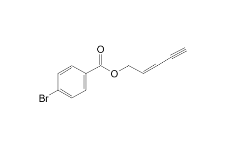 4-Bromobenzoic acid, pent-2-en-4-ynyl ester