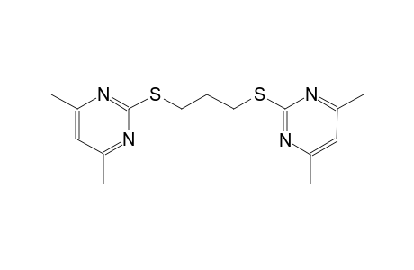2-({3-[(4,6-dimethyl-2-pyrimidinyl)sulfanyl]propyl}sulfanyl)-4,6-dimethylpyrimidine