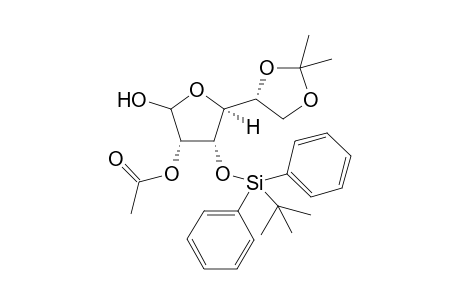 3-O-[(1',1'-Dimethylethyl)diphenylsilyl]-5,6-O-(1"-methyliethylidene)-D-talofuranose - 3-acetate