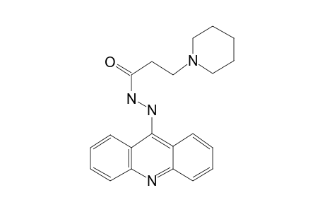 3-Piperidin-1-yl-propionic acid, N'-acridin-9-yl-hydrazide