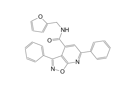 isoxazolo[5,4-b]pyridine-4-carboxamide, N-(2-furanylmethyl)-3,6-diphenyl-