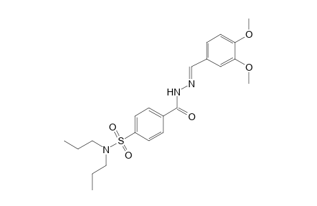 p-(dipropylsulfamoyl)benzoic acid, veratrylidenehydrazide