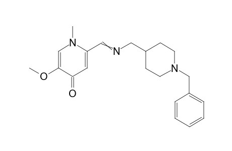 2-(((1-Benzyl-4-piperidyl)methylimino)methyl)-5-(methoxy)-1-methylpyridin-4(1H)-one