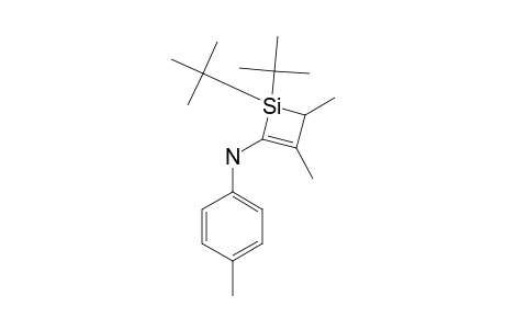 1,1-DI-TERT.-BUTYL-2-[N-(4-TOLYL)-AMINO]-3,4-DIMETHYLSILACYCLOBUT-2-ENE