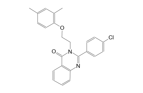 4(3H)-quinazolinone, 2-(4-chlorophenyl)-3-[2-(2,4-dimethylphenoxy)ethyl]-