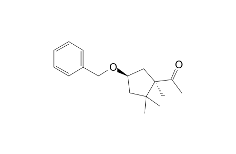 (trans)-1-[4'-(Benzyloxy)-1',2',2'-trimethylcyclopentyl]-ethanone