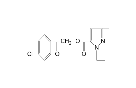 1-ethyl-3-methylpyrazole-5-carboxylic acid, p-chlorophenacyl ester