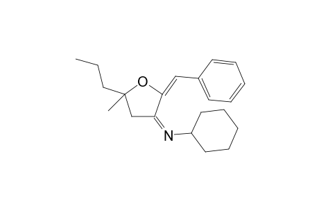 (Z)-2-((E)-Benzylidene)-N-cyclohexyl-5-methyl-5-propyldihydrofuran-3(2H)-imine