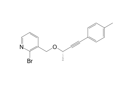 2-Bromo-3-{[(1 S)-1'-methyl-3'-(p-methylphenyl)prop-2'-yn-1'-yl]oxymethy}-pyridine