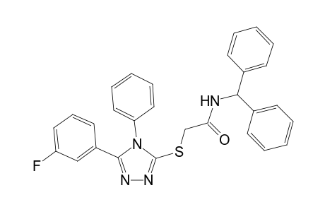 acetamide, N-(diphenylmethyl)-2-[[5-(3-fluorophenyl)-4-phenyl-4H-1,2,4-triazol-3-yl]thio]-