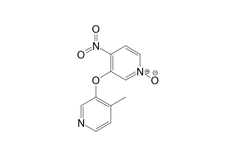 3-(4-Methylpyridin-3-yl)oxy-4-nitro-1-oxidanidyl-pyridin-1-ium