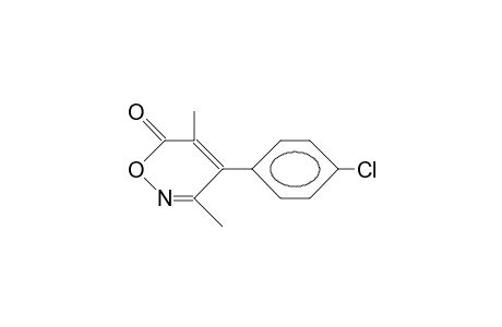 4-(4-Chlorophenyl)-3,5-dimethyl-6H-1,2-oxazin-6-one