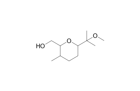 1-Oxa-2-(2-methoxyisopropyl)-5-methyl-6-hydroxymethylcyclohexane