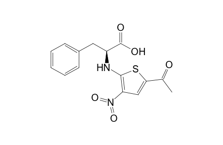 (2S)-2-[(5-Acetyl-3-nitro-2-thienyl)amino]-3-phenylpropionic acid