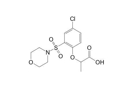 2-[4-chloro-2-(morpholinosulfonyl)phenoxy]propionic acid