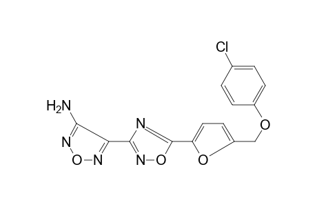 4-[5-[5-(4-Chloro-phenoxymethyl)-furan-2-yl]-[1,2,4]oxadiazol-3-yl]furazan-3-ylamine