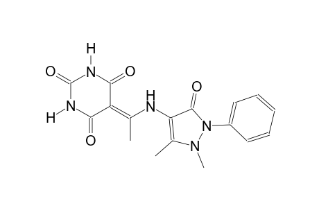 5-{1-[(1,5-dimethyl-3-oxo-2-phenyl-2,3-dihydro-1H-pyrazol-4-yl)amino]ethylidene}-2,4,6(1H,3H,5H)-pyrimidinetrione